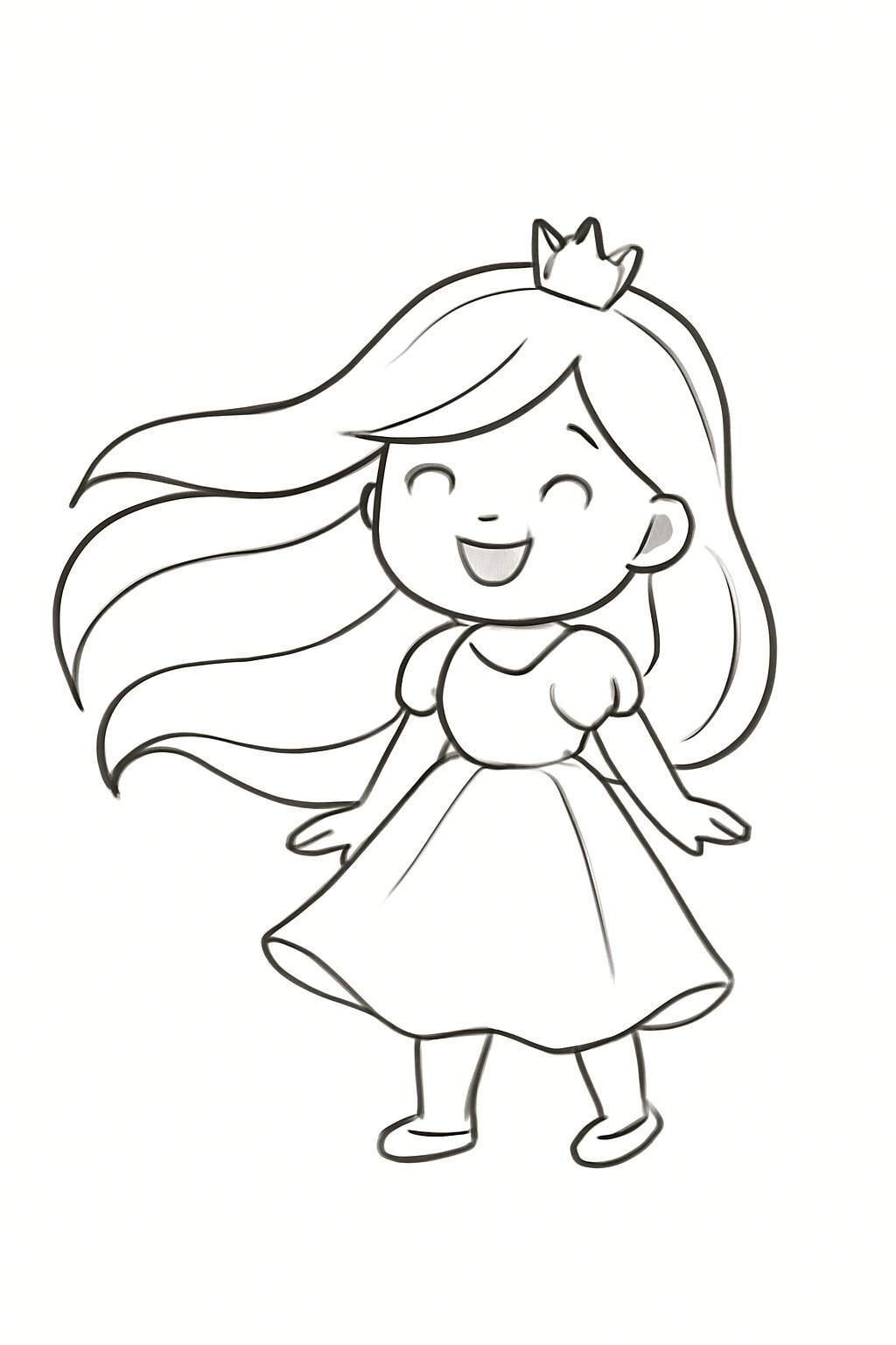 Playful Cloud-Haired Princess