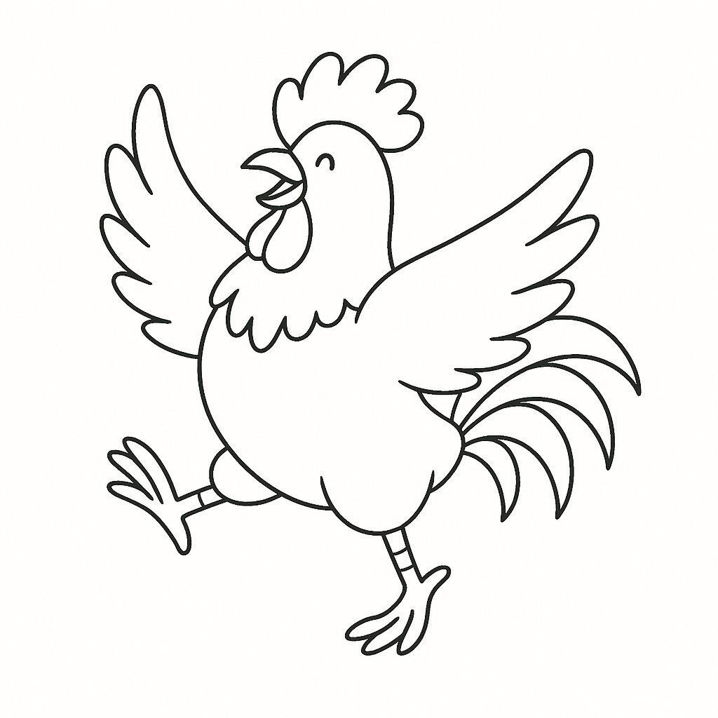 Playful Rooster