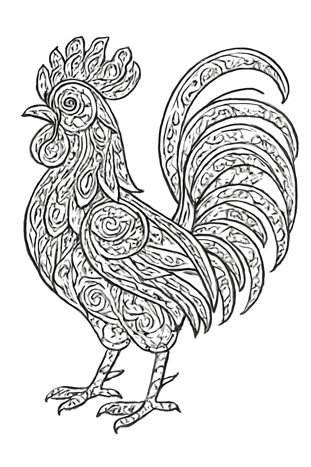 Rooster Coloring Pages 2026 - Fun Farm Animal Coloring Sheets for Kids PDF