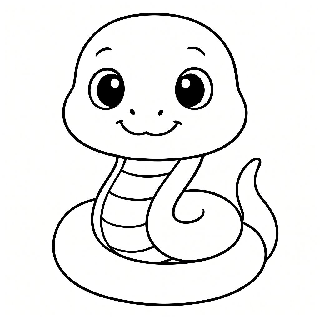 Cute Cartoon Snake