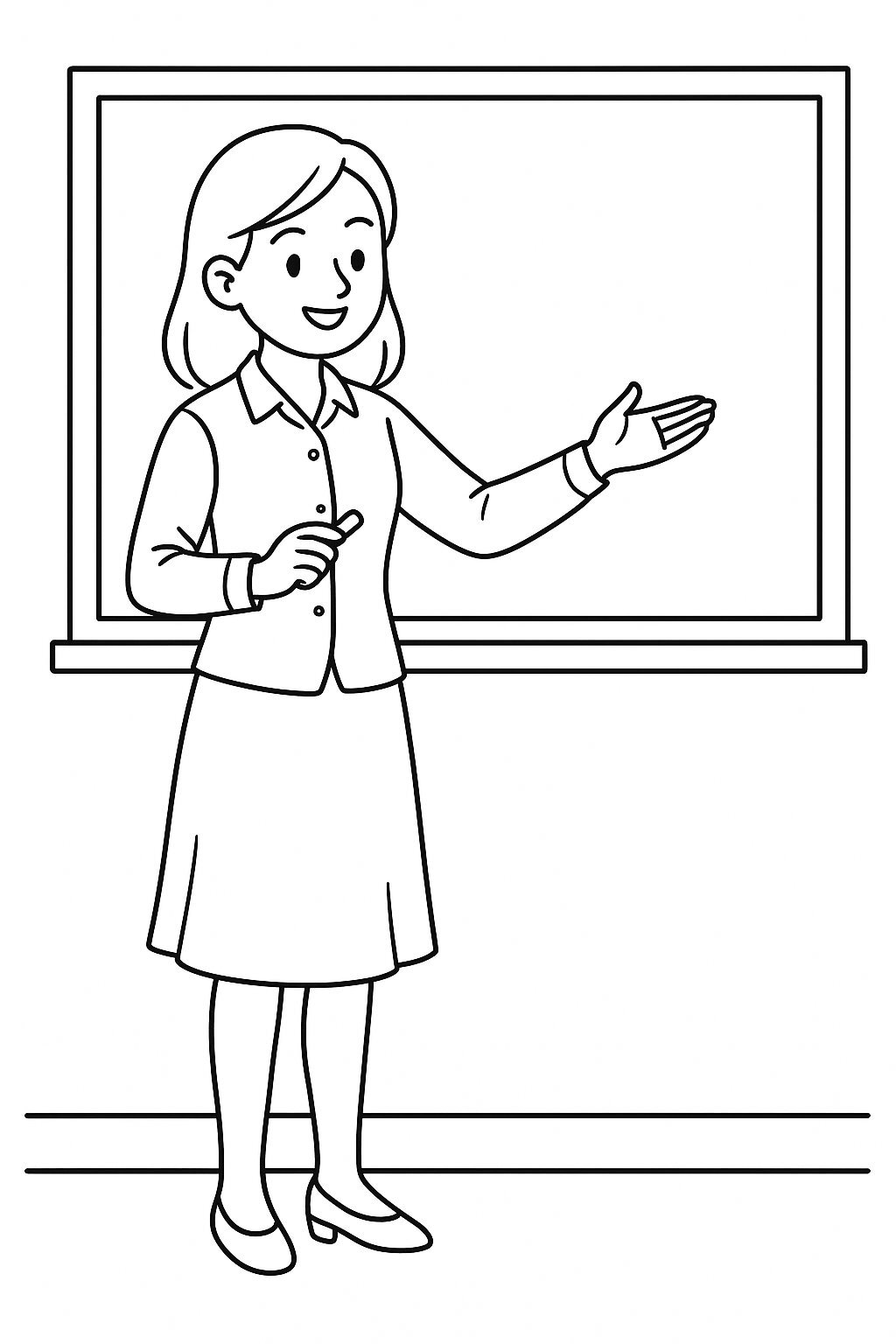 Teacher on the Blackboard