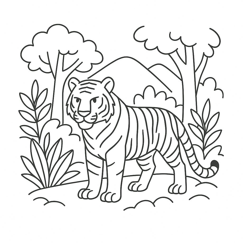 Majestic Forest Tiger