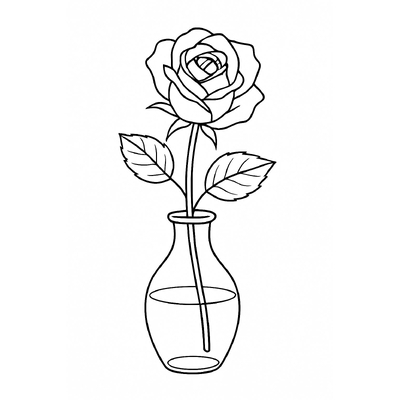 Beautiful Rose Coloring Pages for Kids 2026 - Creative and Fun