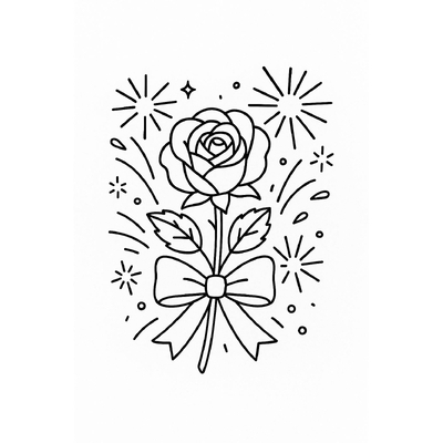 Beautiful Rose Coloring Pages for Kids 2026 - Creative and Fun