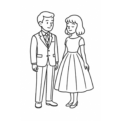 Boy and Girl Outfit Coloring Pages for Kids 2026