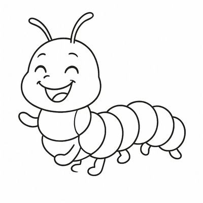 Caterpillar Coloring Pages 2026 - Fun Insect Coloring Sheets for Kids PDF