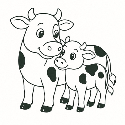 Cow Coloring Pages 2026 - Farm Animal Coloring Sheets for Kids PDF