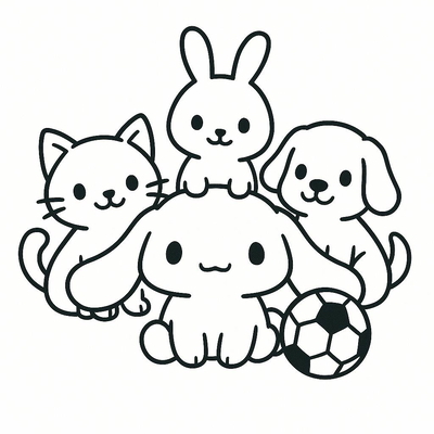 Cute Cinnamoroll Coloring Pages for Kids 2026