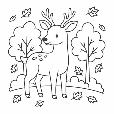 Deer Coloring Pages for Kids – Creative Fun 2026