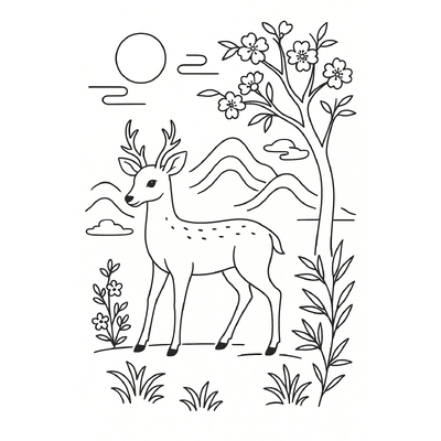 Deer Coloring Pages for Kids – Creative Fun 2026