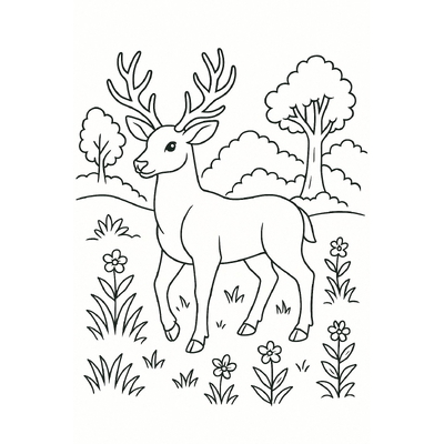 Deer Coloring Pages for Kids – Creative Fun 2026