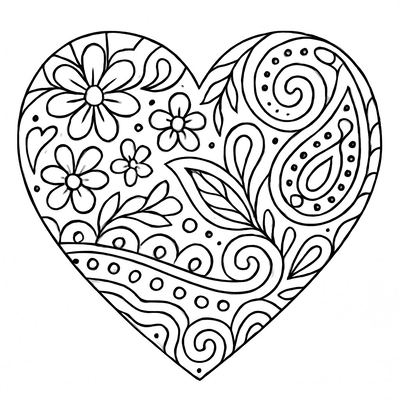Heart Coloring Pages for Kids 2026 | Beautiful Printable PDF Sheets