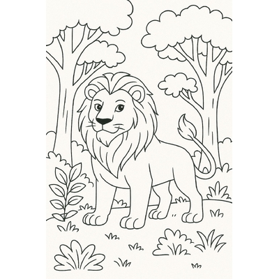 Lion Coloring Pages 2026 - Animal Coloring Sheets for Kids PDF