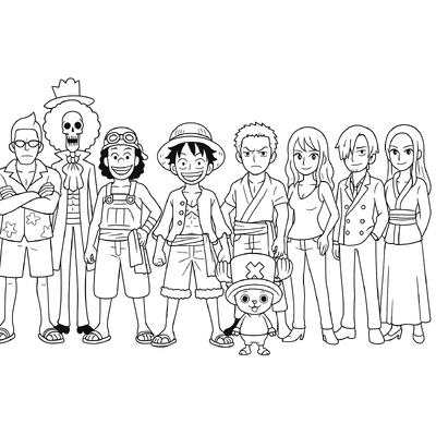 One Piece Coloring Pages for Kids 2026 | Printable PDF Coloring Sheets