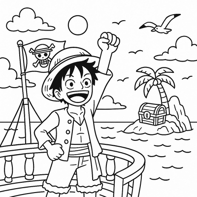 One Piece Coloring Pages for Kids 2026 | Printable PDF Coloring Sheets