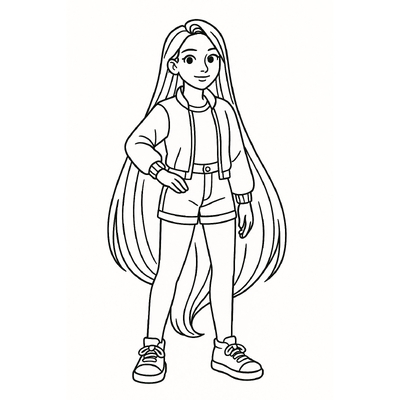 Rapunzel Coloring Pages for Kids 2026 - Princess Coloring PDF
