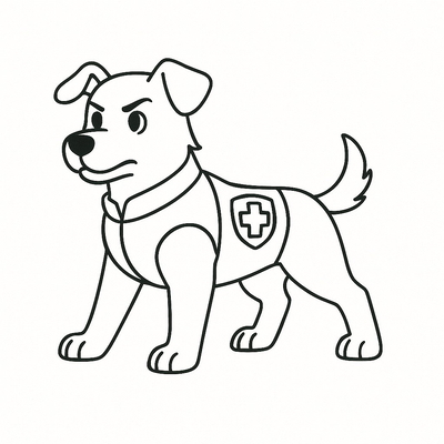 Rescue Dog Coloring Pages 2026 - Paw Patrol Coloring Sheets for Kids PDF