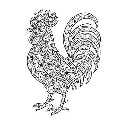 Rooster Coloring Pages 2026 - Fun Farm Animal Coloring Sheets for Kids PDF
