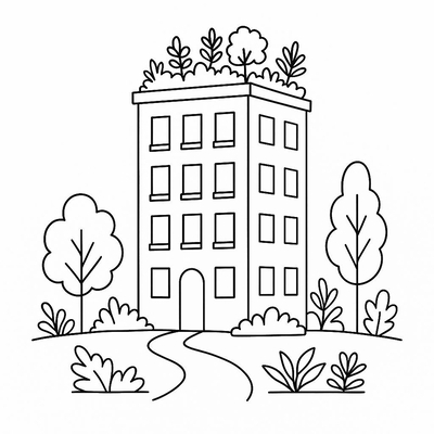Skyscraper Coloring Pages for Kids 2026