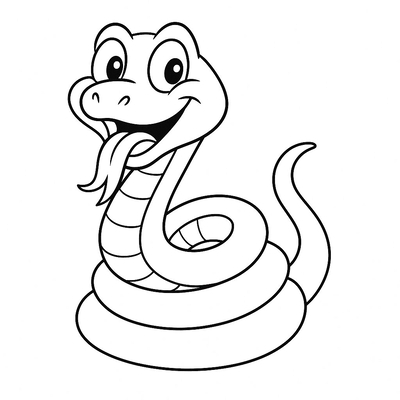 Snake Coloring Pages 2026 - Fun Snake Coloring Sheets for Kids PDF