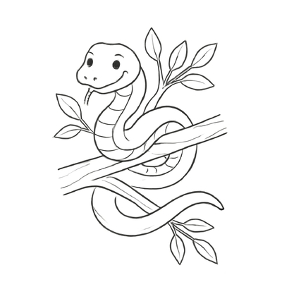 Snake Coloring Pages 2026 - Fun Snake Coloring Sheets for Kids PDF