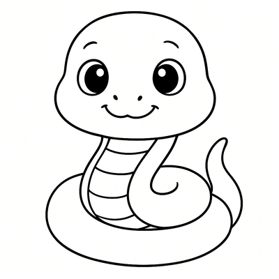 Snake Coloring Pages 2026 - Fun Snake Coloring Sheets for Kids PDF