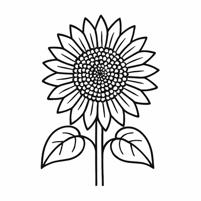 Sunflower Coloring Pages for Kids 2026 - Beautiful Images and PDF