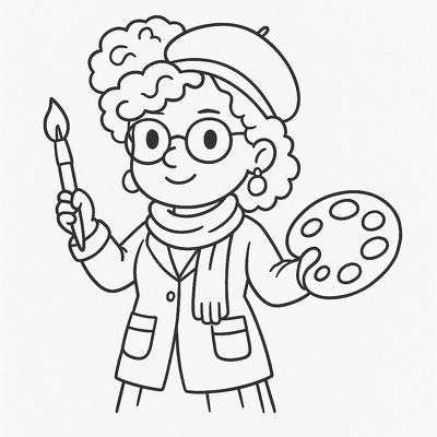 Teacher Portrait Coloring Pages 2026 - Printable Coloring Sheets for Kids PDF