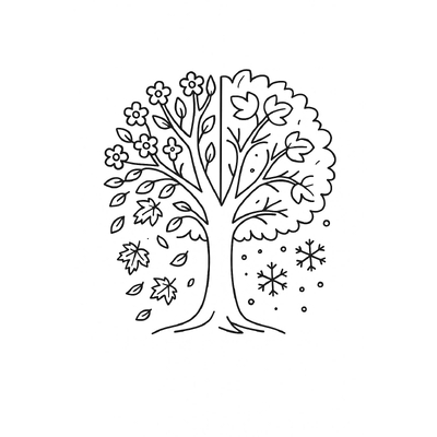 Tree Coloring Pages for Kids 2026 | Free Printable PDF
