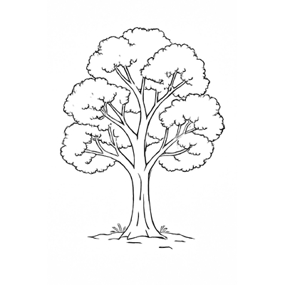 Tree Coloring Pages for Kids 2026 | Free Printable PDF