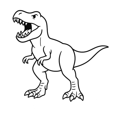 Tyrannosaurus Rex Coloring Pages for Kids 2026 – Free Download