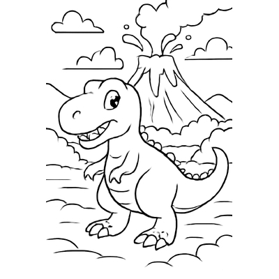 Tyrannosaurus Rex Coloring Pages for Kids 2026 – Free Download