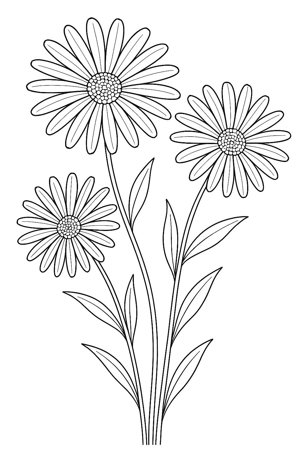 Long-Petaled Flowers