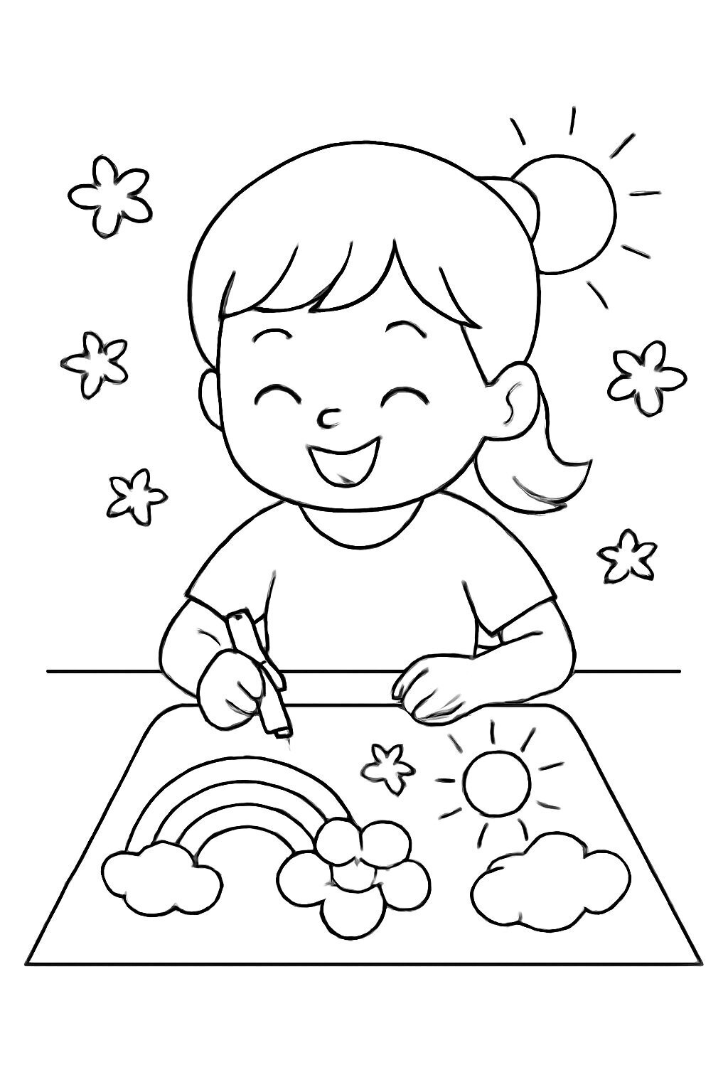Bright Coloring Style for Kids