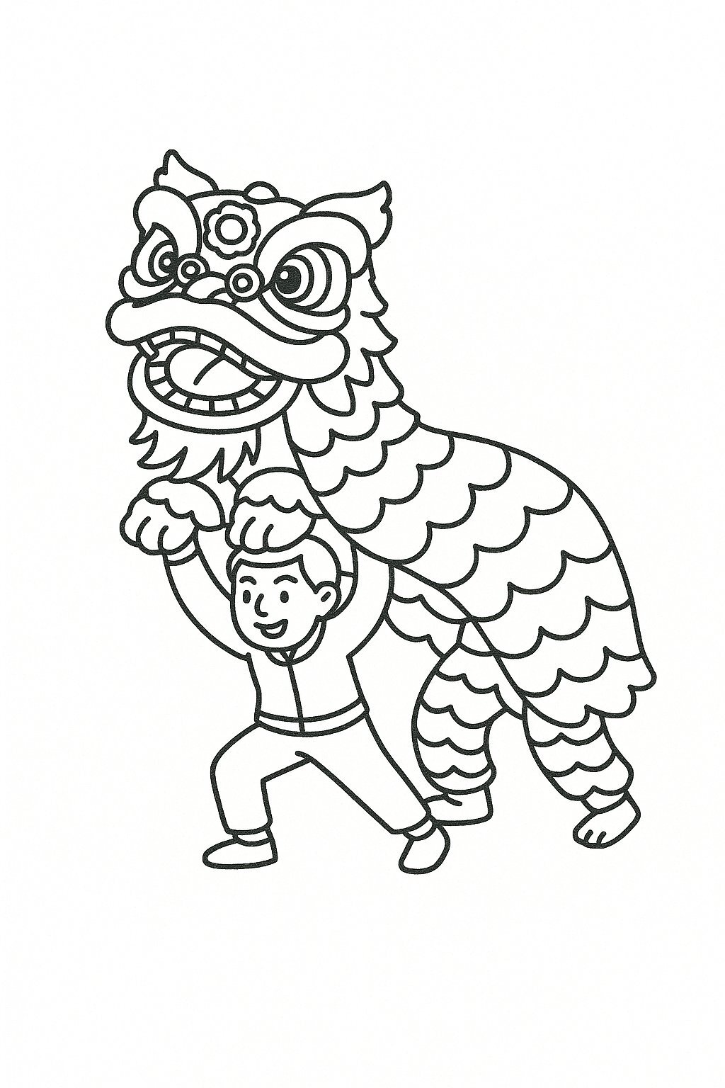 Traditional Lion Dance Style
