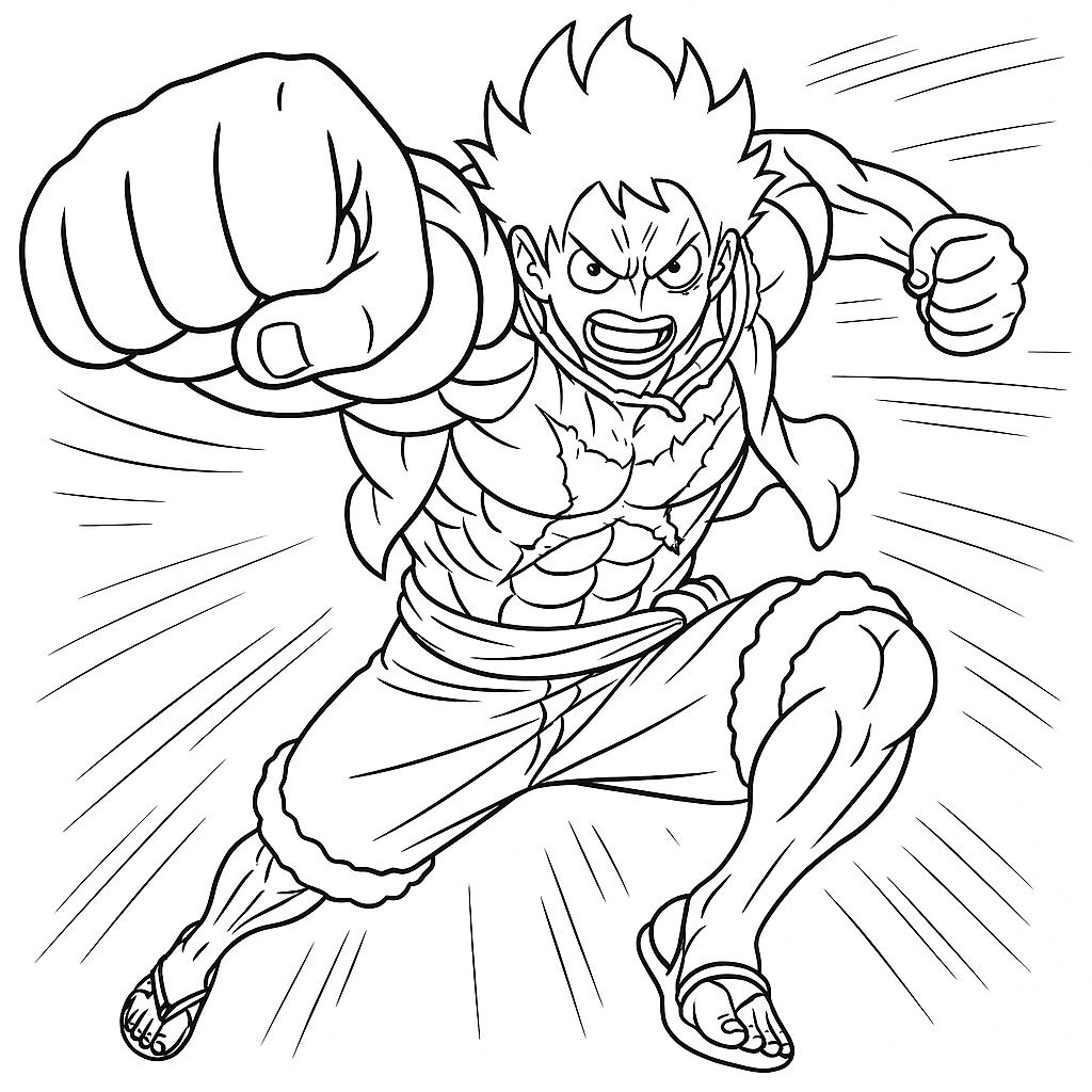 Action Luffy Gear 4 Style