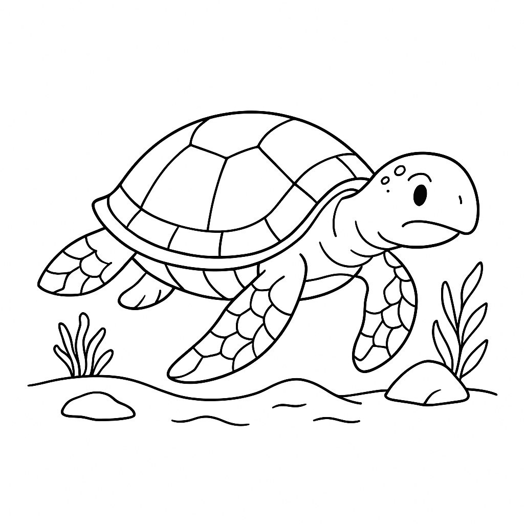 Gentle Sea Turtle