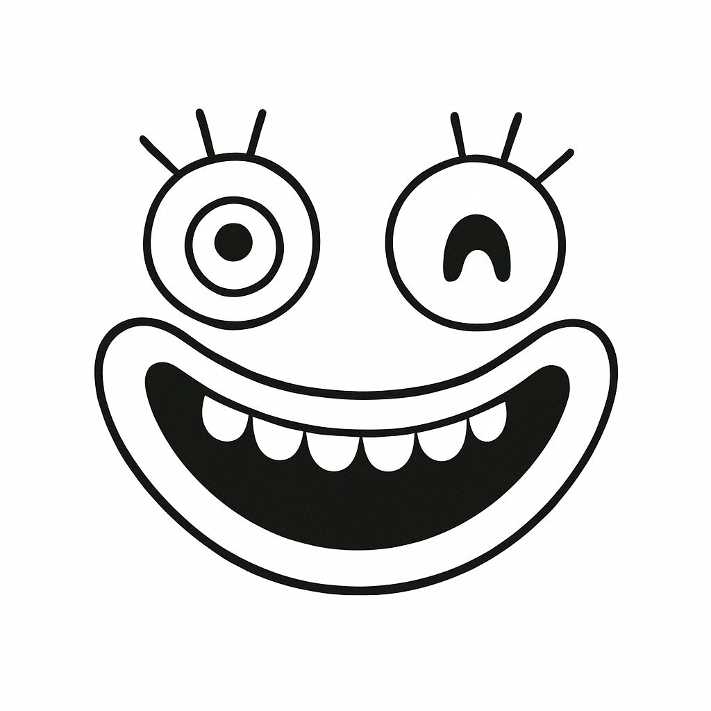 Playful Smiling Face Style