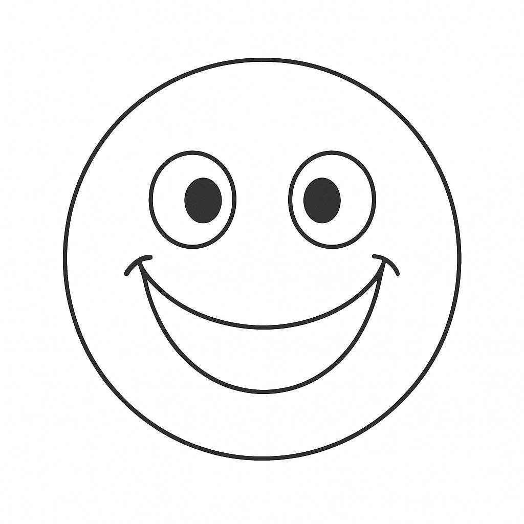 Cheerful Smiling Face Style