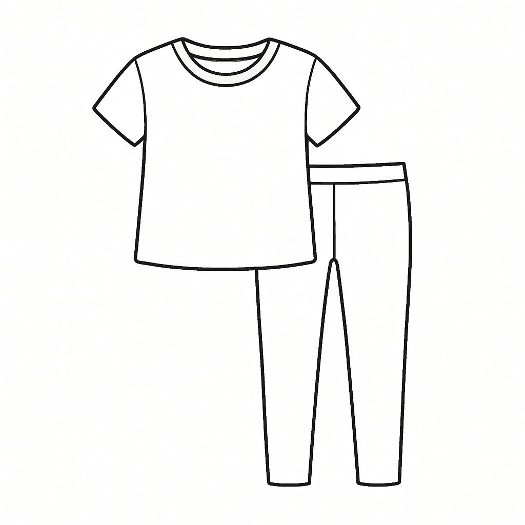 Summer Outfit Coloring Pages for Kids 2026