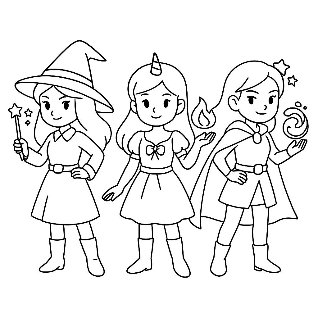 Three Magical Girls