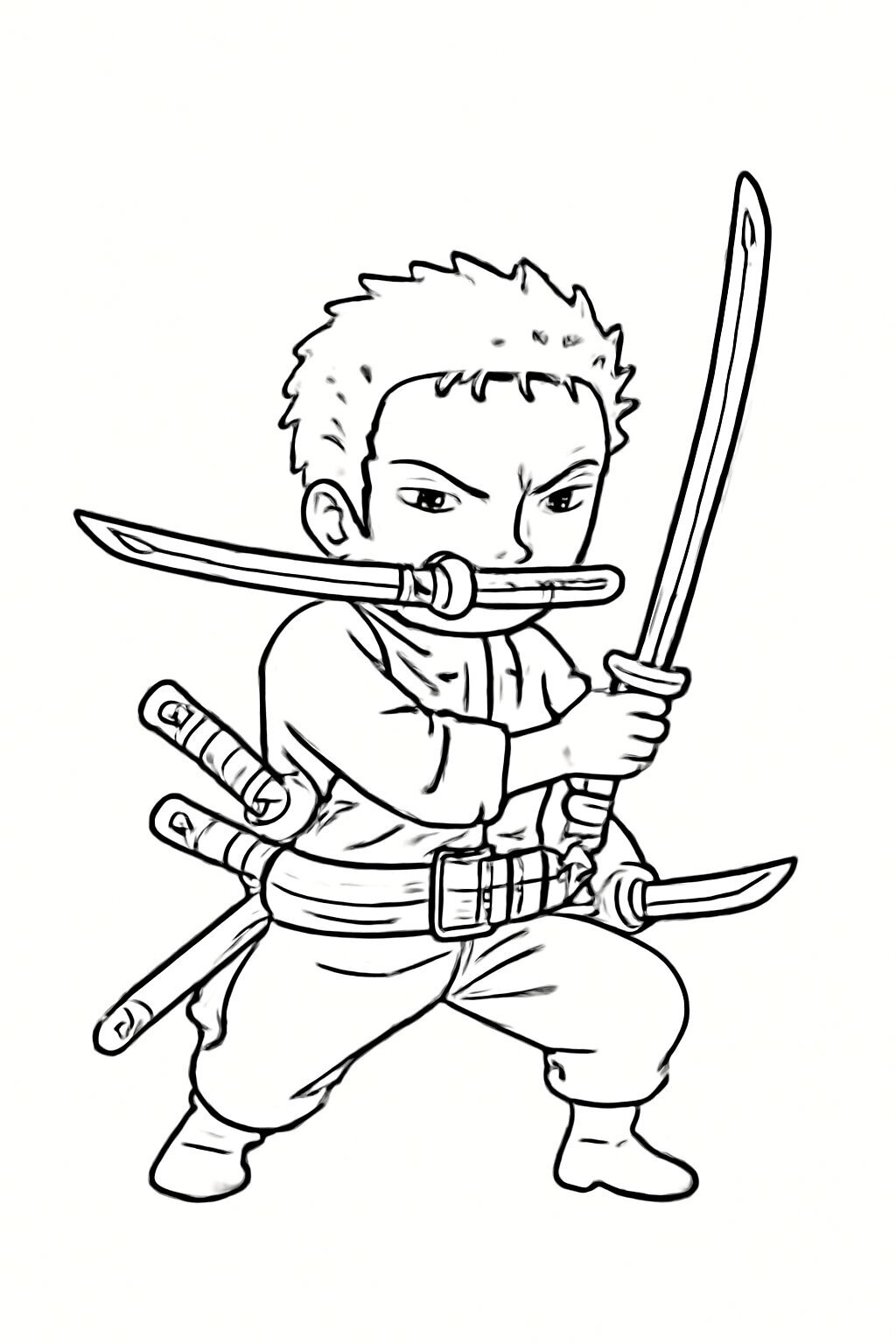 Zoro with Three Swords
