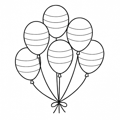 Balloon Bouquet Coloring Pages for Kids – Creative Fun 2026
