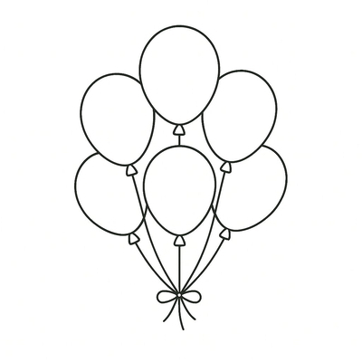 Balloon Bouquet Coloring Pages for Kids – Creative Fun 2026