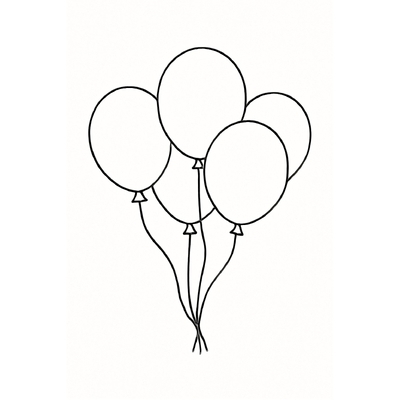 Balloon Bouquet Coloring Pages for Kids – Creative Fun 2026
