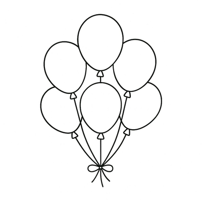 Balloon Bouquet Coloring Pages for Kids – Creative Fun 2026