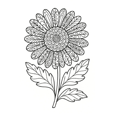 Chrysanthemum Coloring Pages for Kids 2026 – Free Printable Sheets