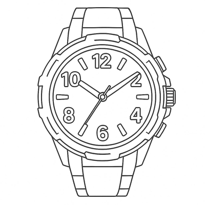 Clock Coloring Pages for Kids – 2026 Clock Coloring Sheets