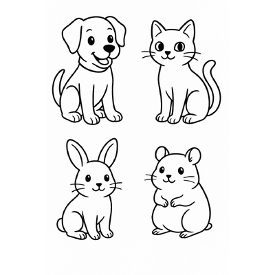 Coloring Pages for Kids Aged 2–3 – Simple and Cute Pictures to Boost Creativity