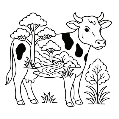 Cow Coloring Pages for Kids – Creative Fun 2026